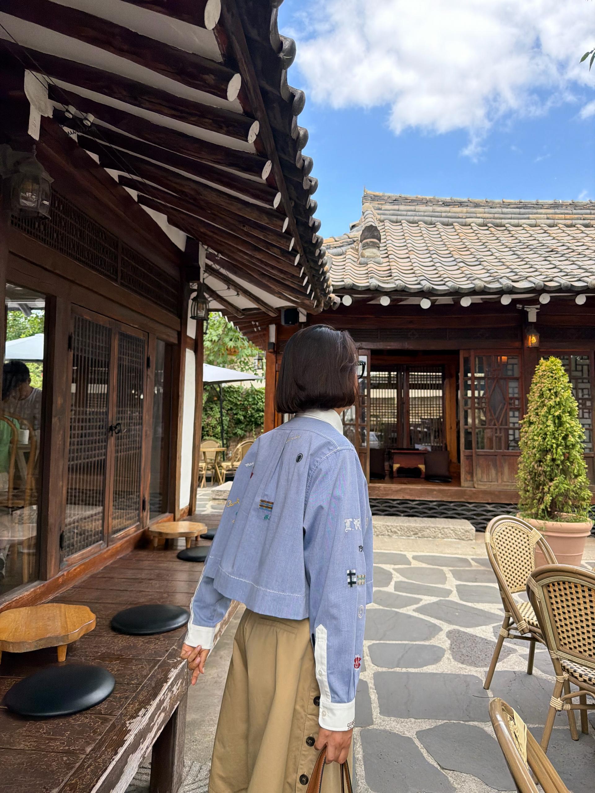 패치 워크 셔츠