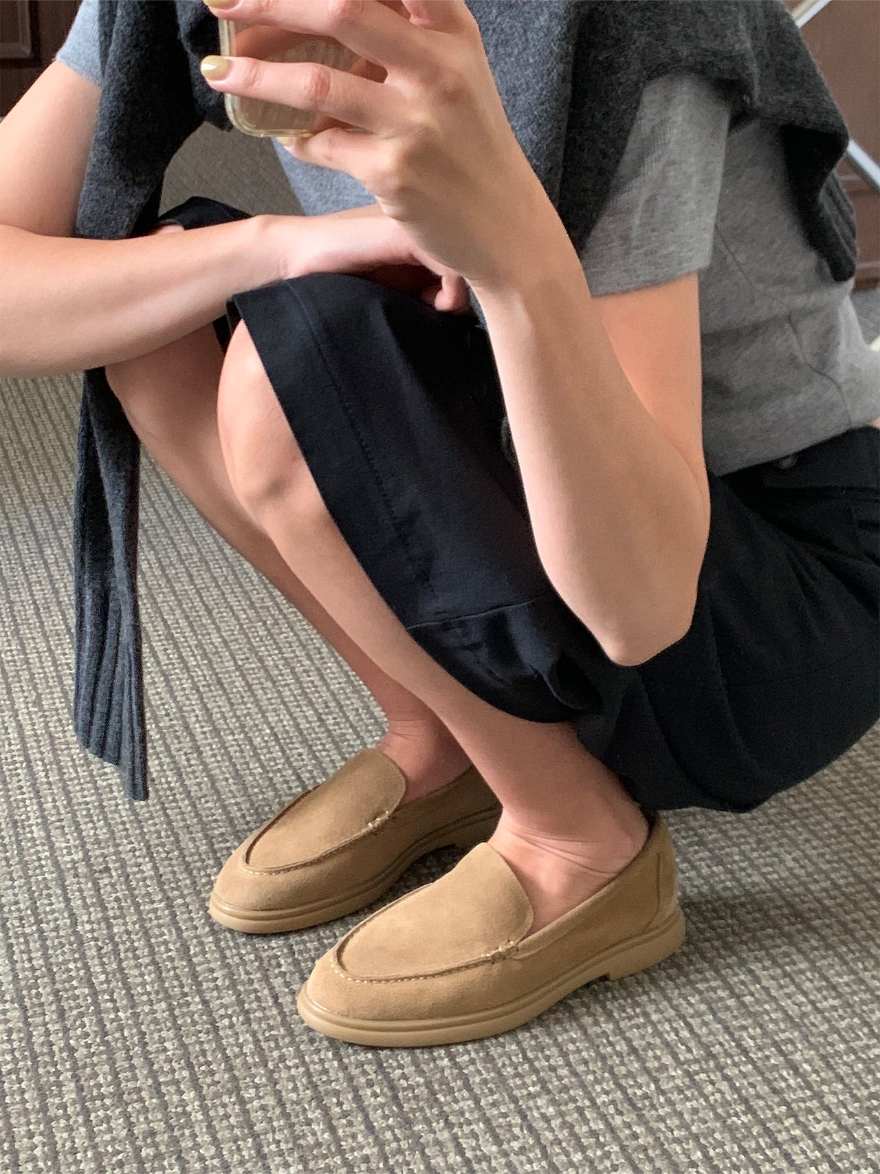 스웨이드 클래식 로퍼