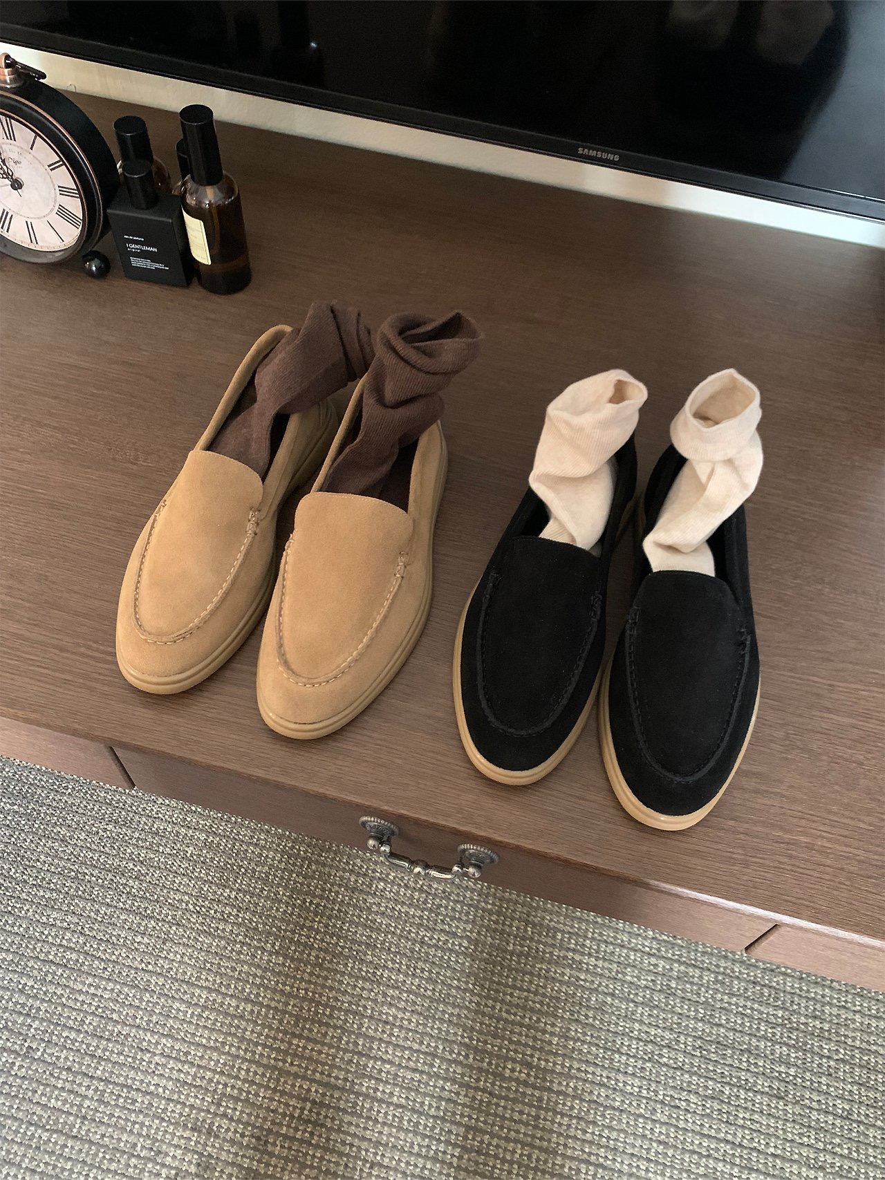 스웨이드 클래식 로퍼
