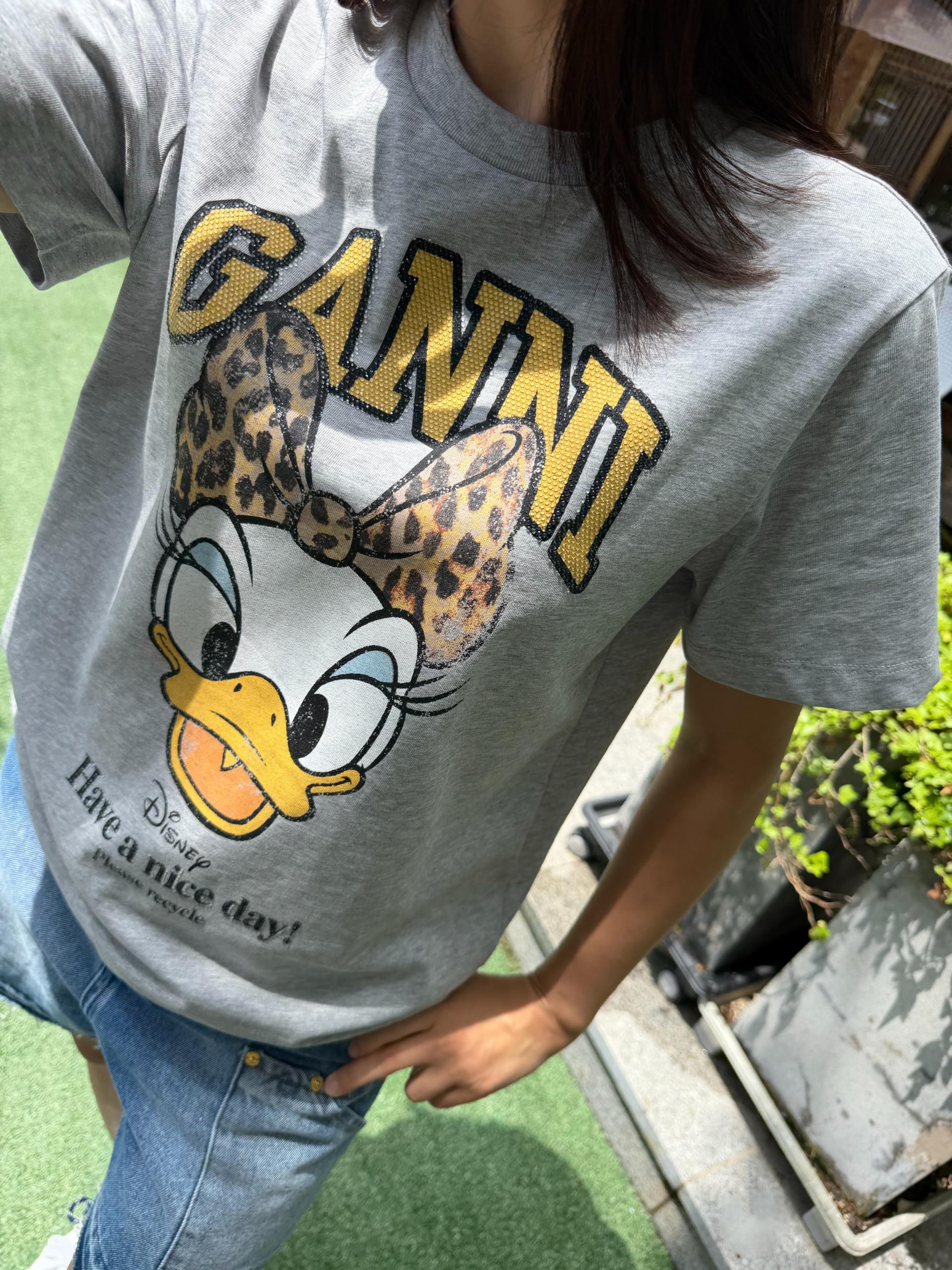 글리터 레터링 티셔츠&어부바 숄