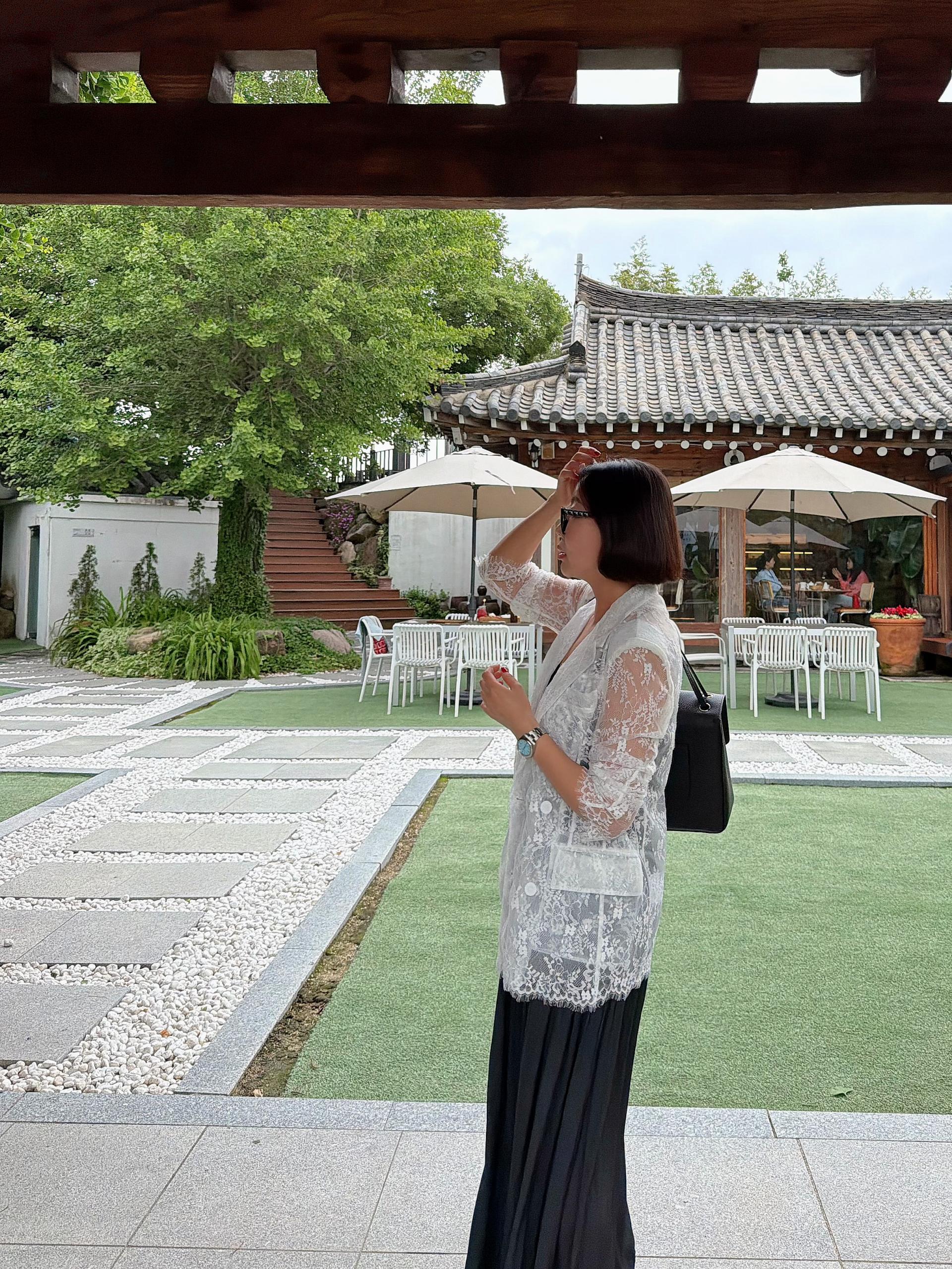 레이스 시스루 자켓