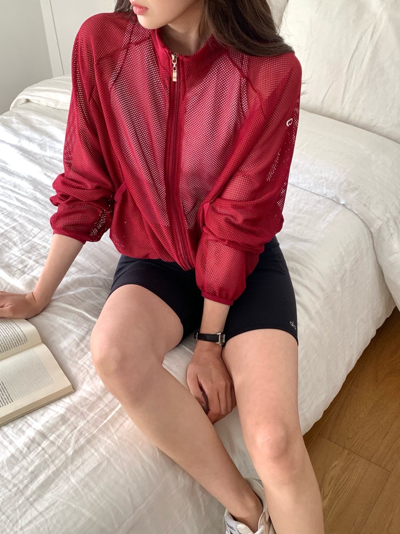 메쉬 바람막이 점퍼