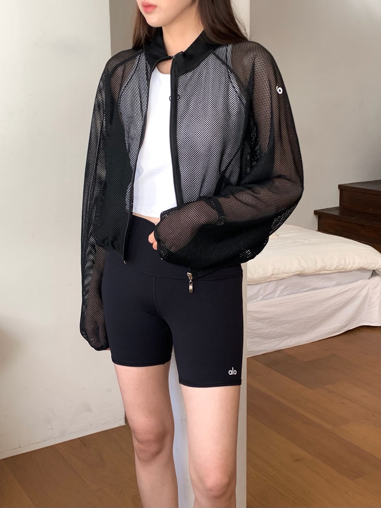 메쉬 바람막이 점퍼