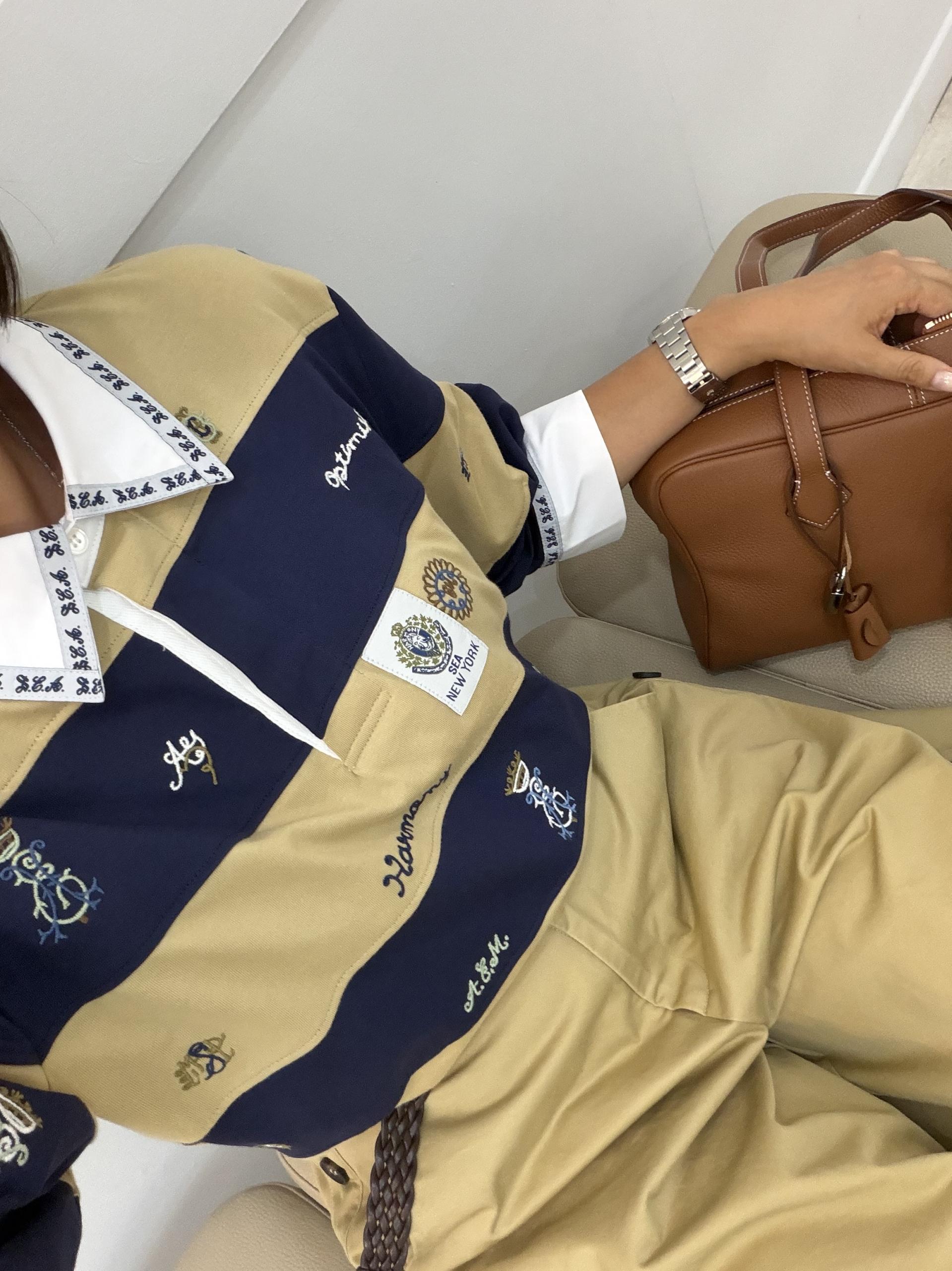 럭비 탑 & 버튼 버뮤다 팬츠