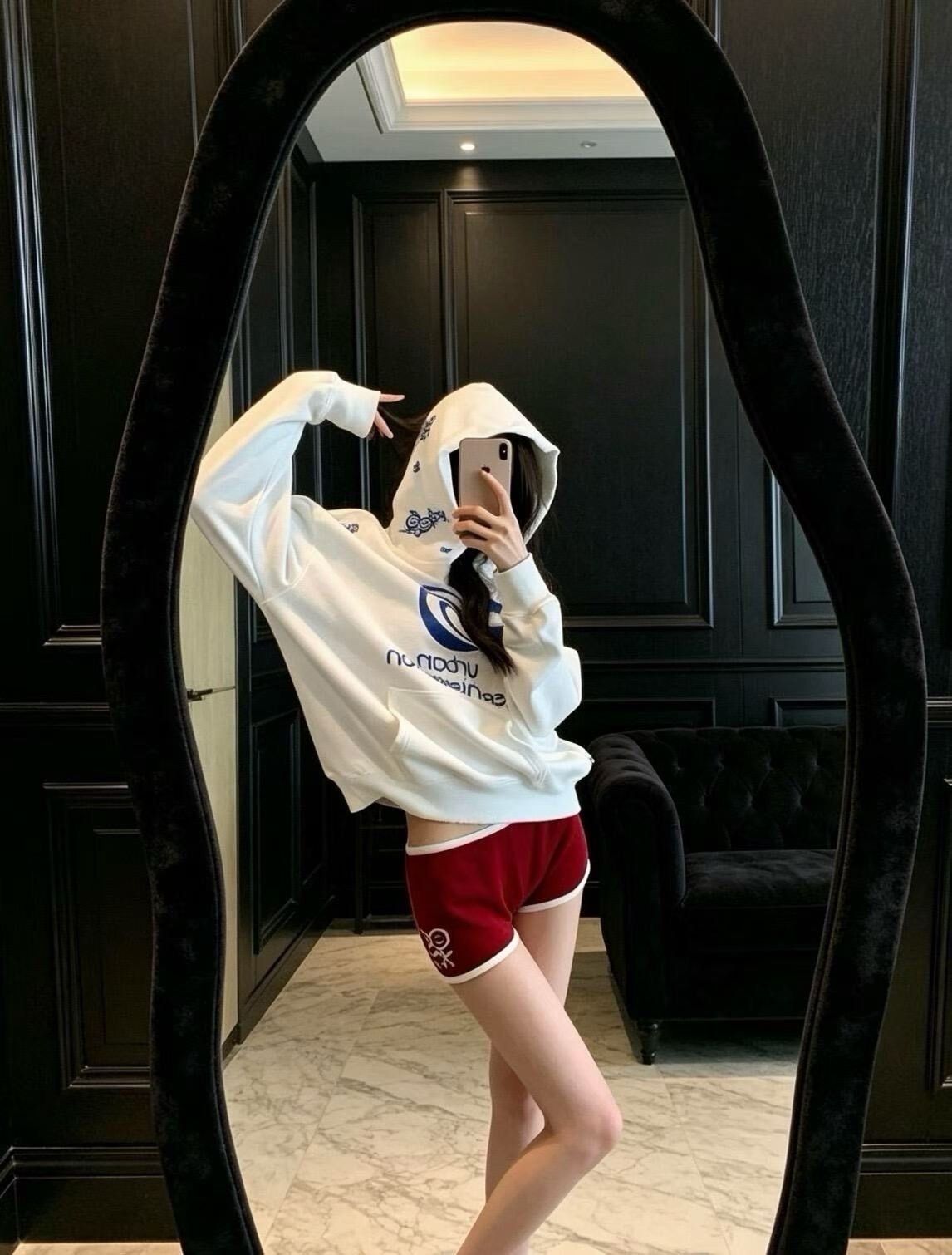스틱맨 후드 맨투맨