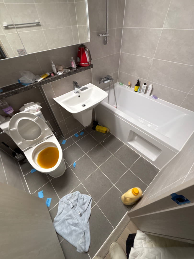 금촌동 쓰레기집, 청소의 혁신적인 해결책은? 작업전 이미지