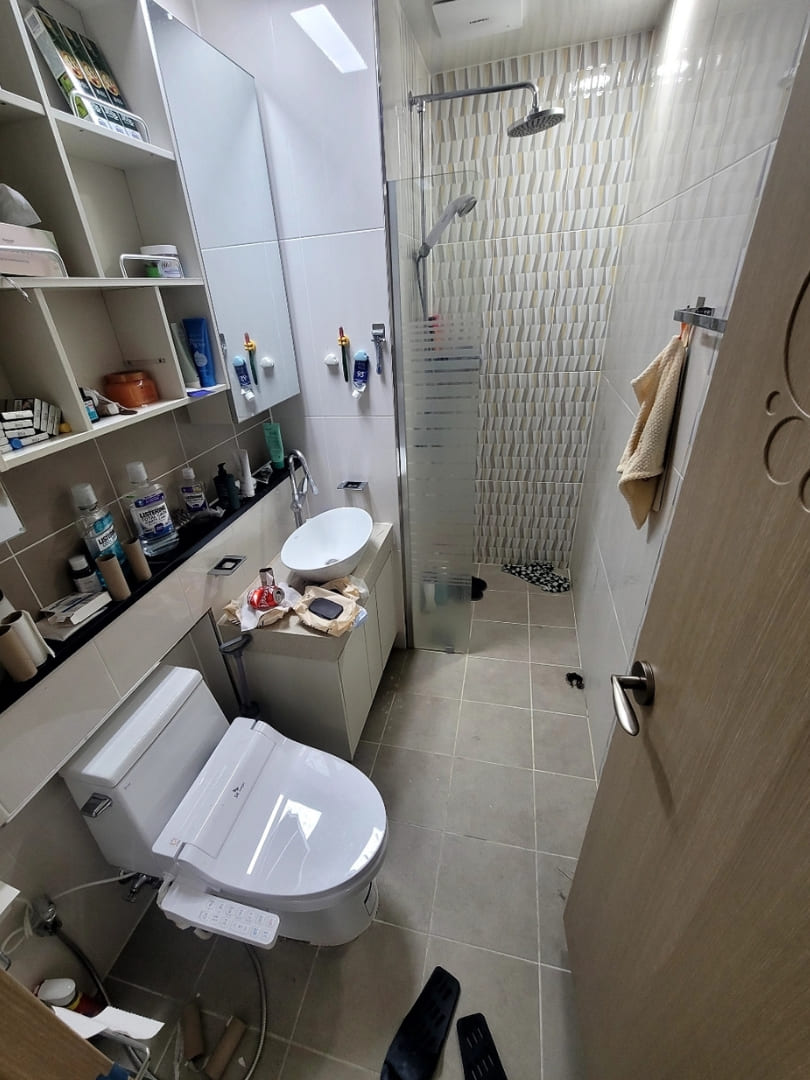 화장실 쓰레기집