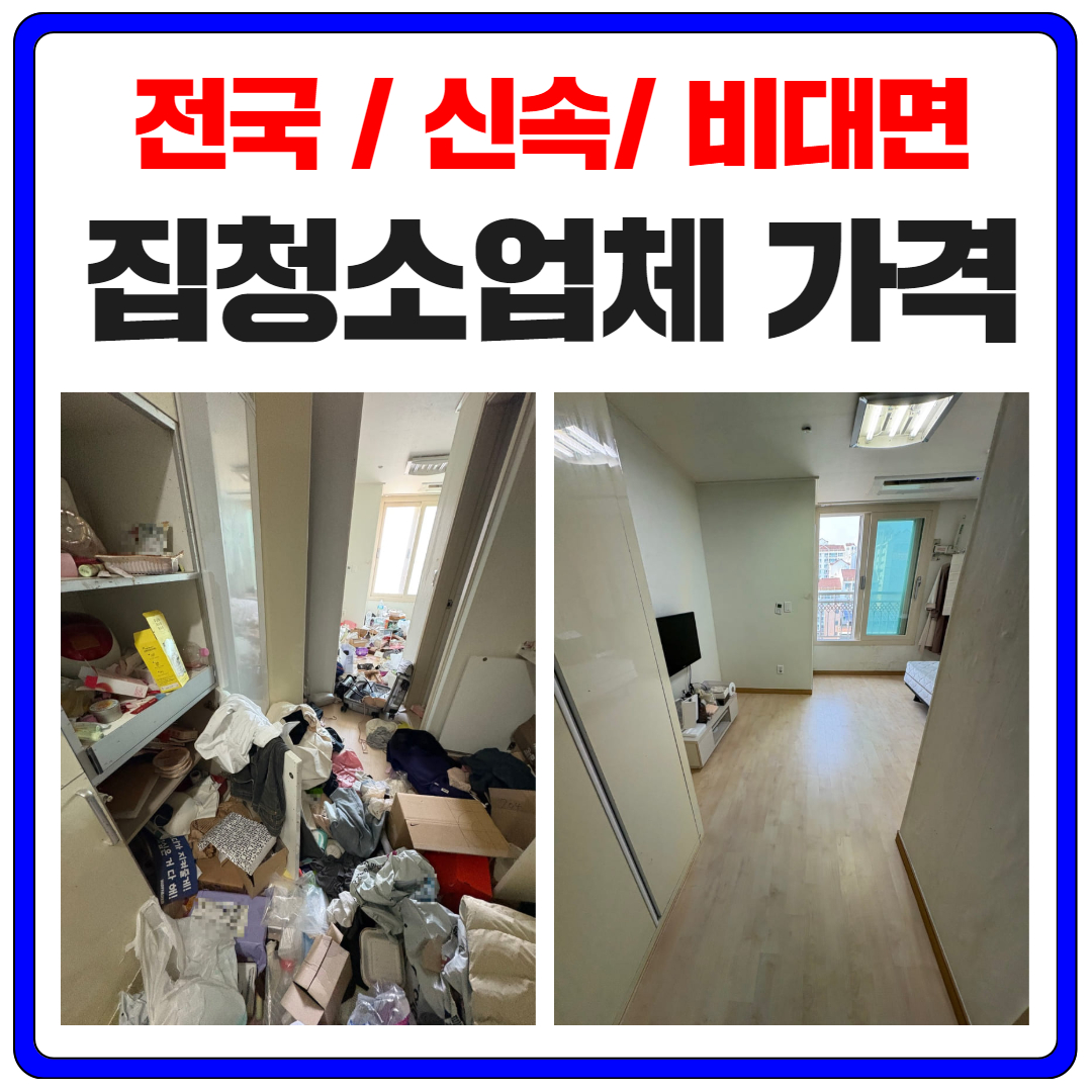 우아한정리 천안 집청소업체 가격