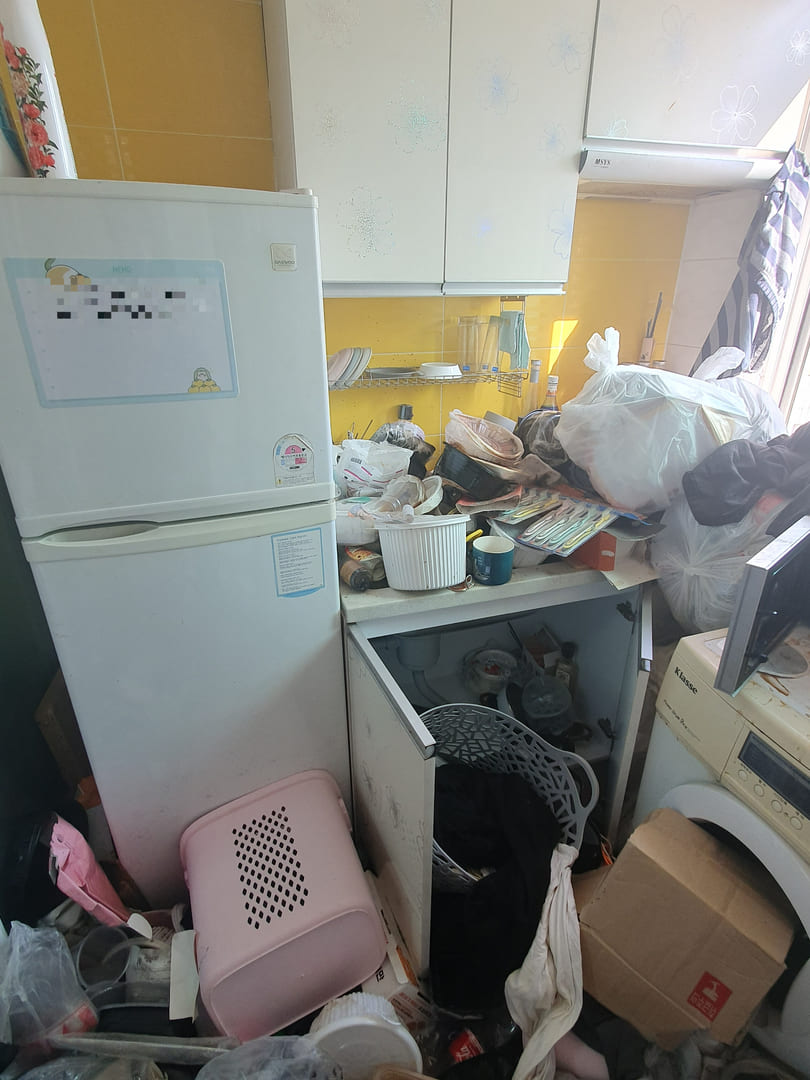 광주 쓰레기집 싱크대