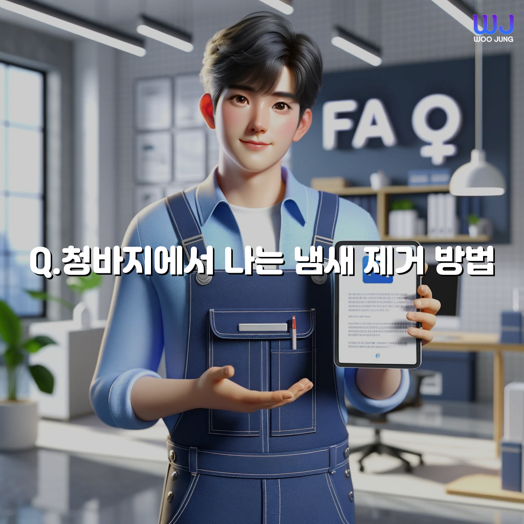 청바지에서 나는 냄새 제거 방법