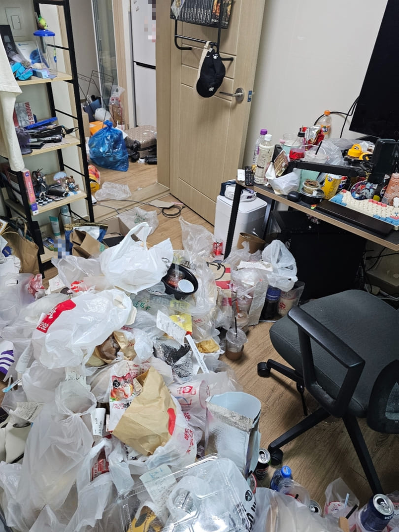 대전 쓰레기집 방 폐기물