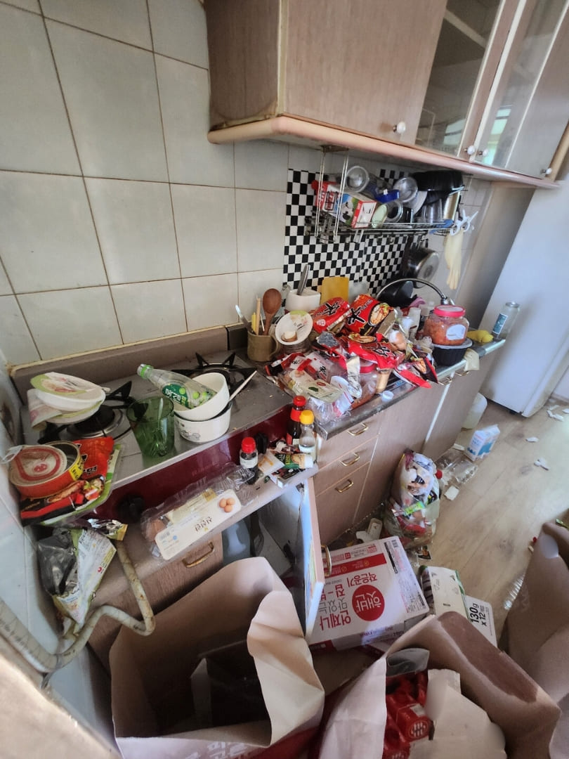 부엌 천안쓰레기집청소