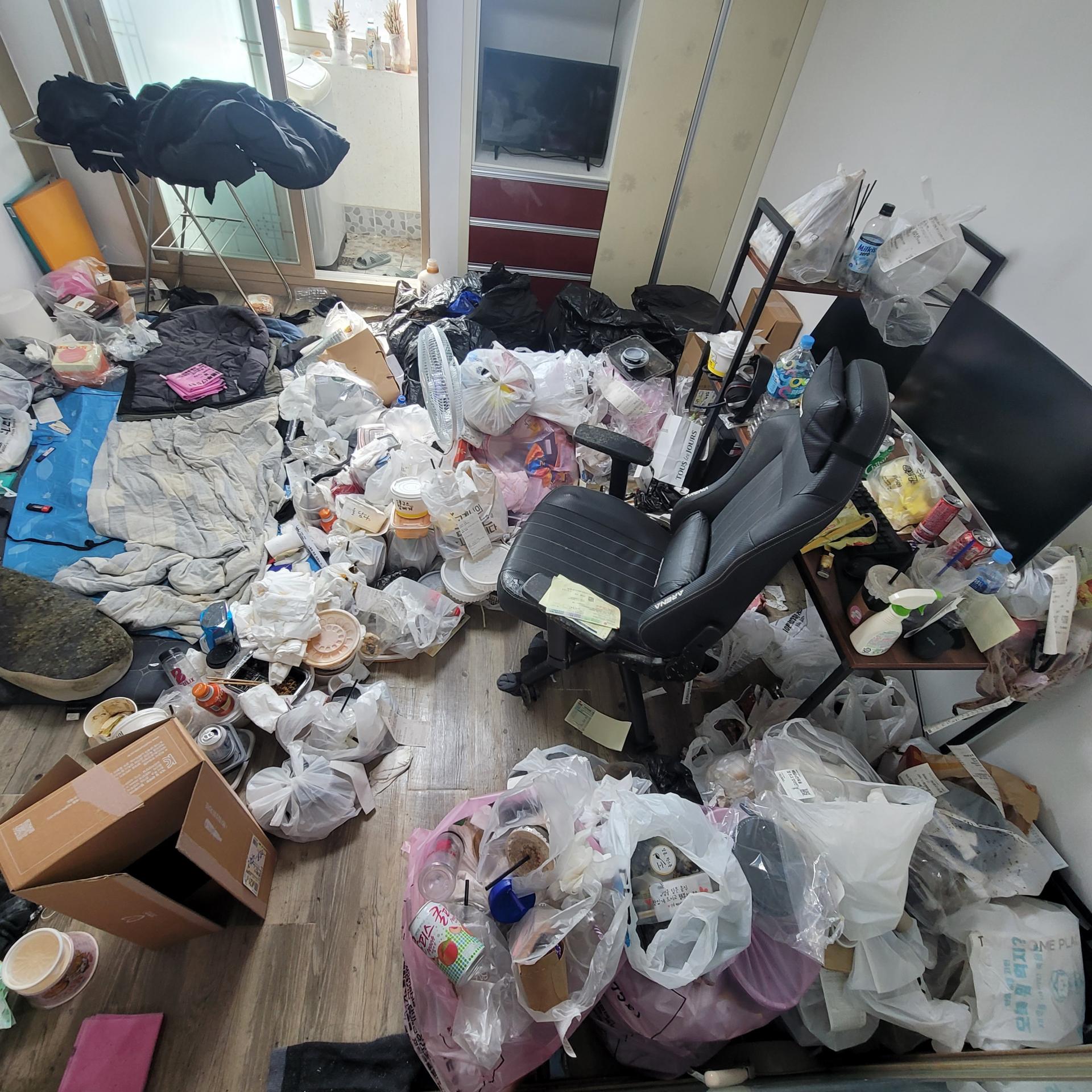 거실청소 전