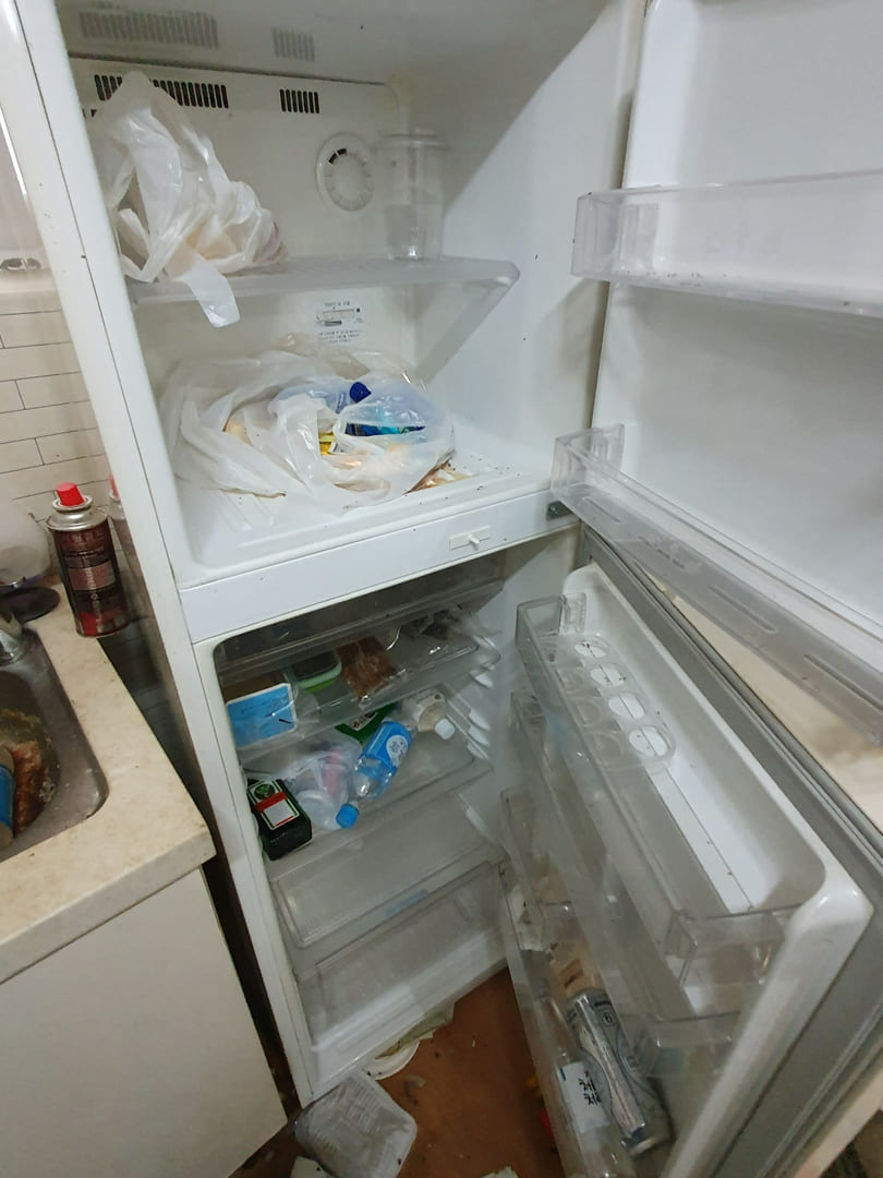 부산 쓰레기집 냉장고