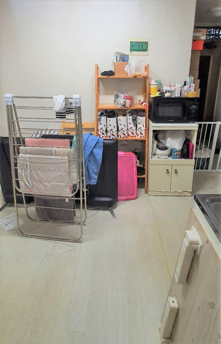 우아한정리 거실 폐가구수거 전 사진(정면)