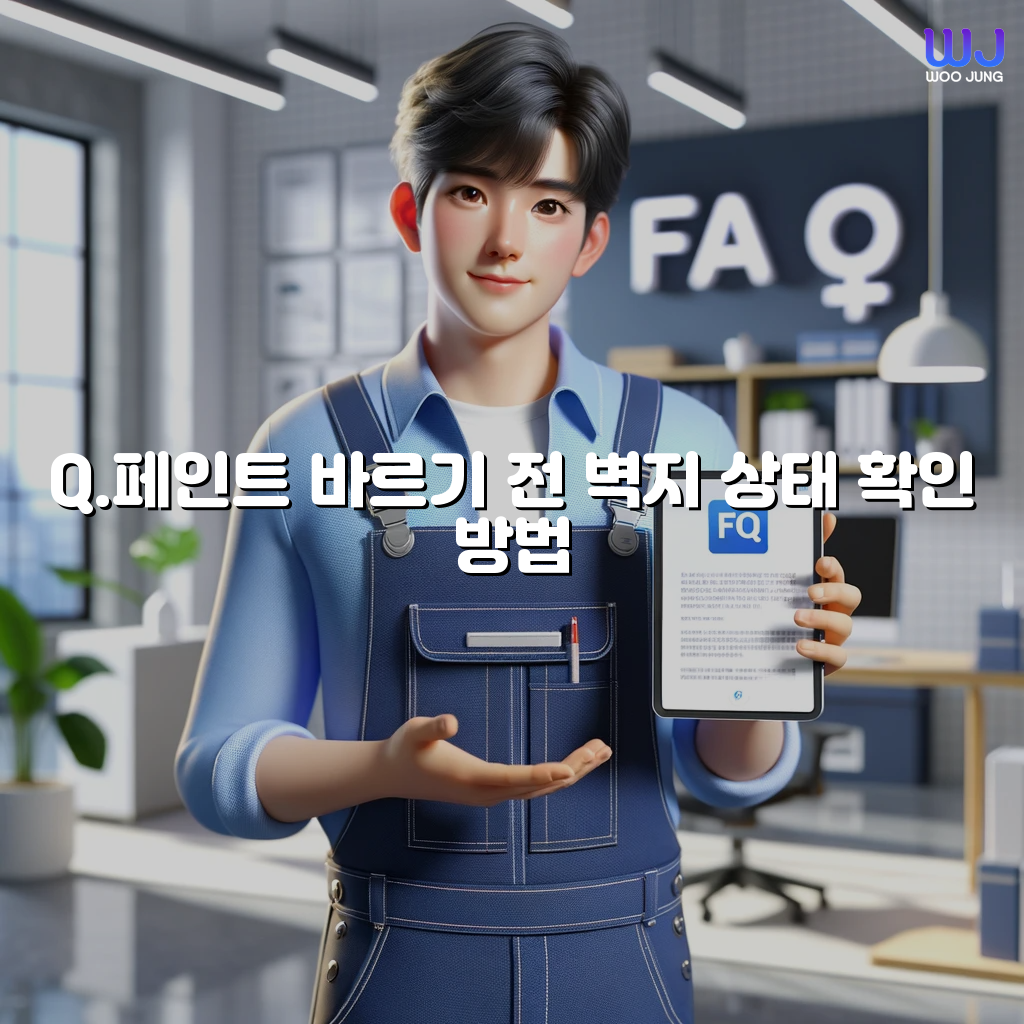 페인트 바르기 전 벽지 상태 확인 방법