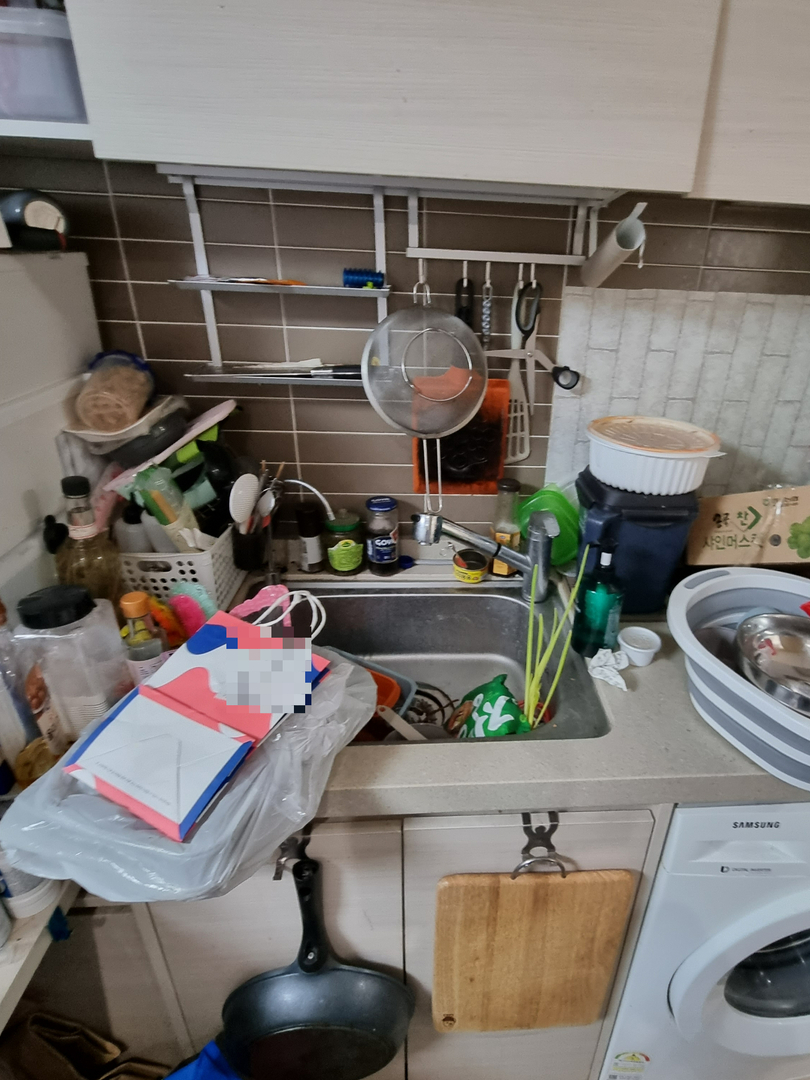 창원 쓰레기집 싱크대