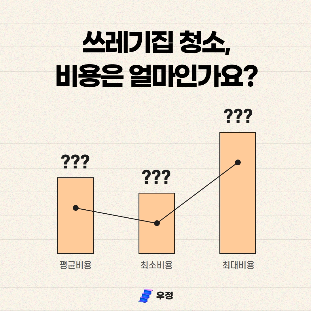 우정 우아한정리 쓰레기집 청소 비용
