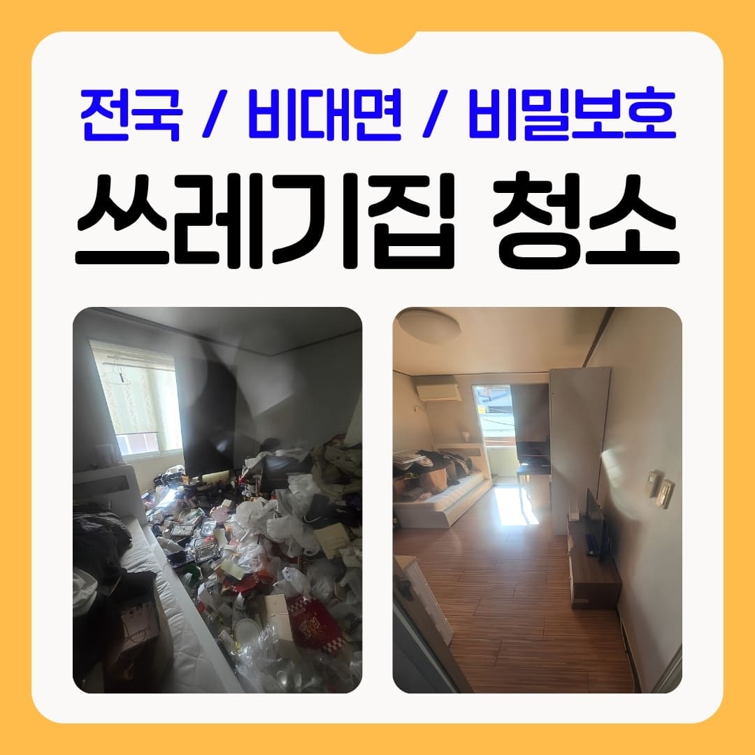 우아한정리 쓰레기집 청소 비용 비교 60만 원과 110만 원 업체의 실제 작업 퀄리티 차이