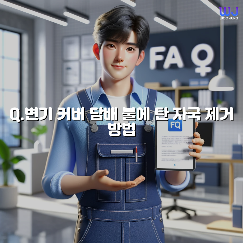 변기 커버 담배 불에 탄 자국 제거 방법