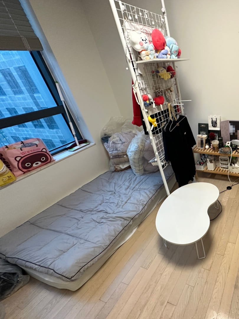 쓰레기집 침대 청소