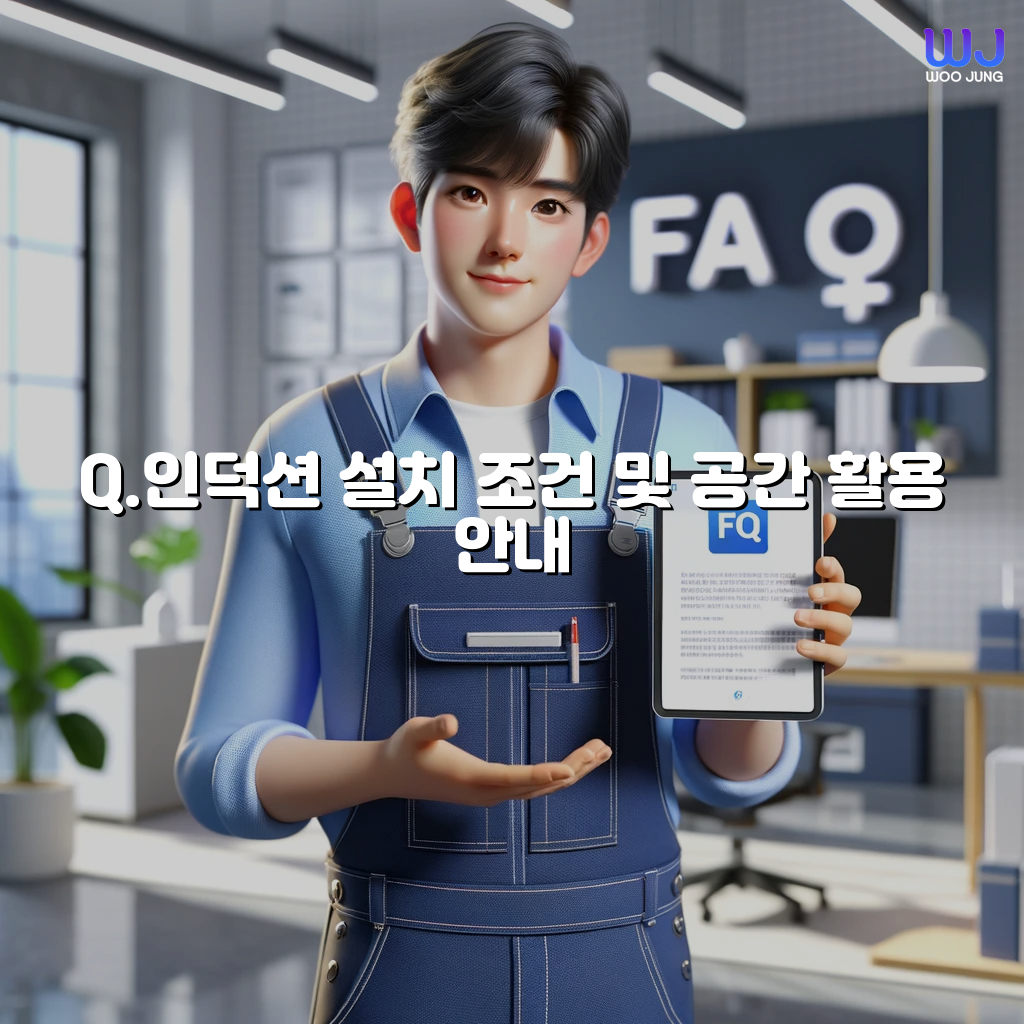 인덕션 설치 조건 및 공간 활용 안내