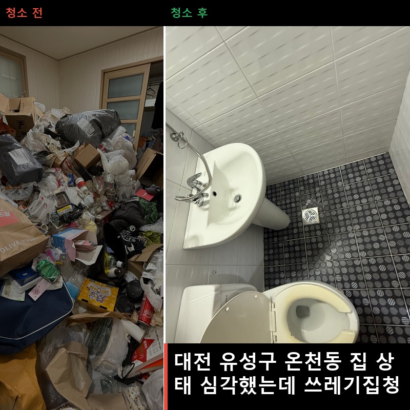 온천동 쓰레기집청소 비용 업체 후기