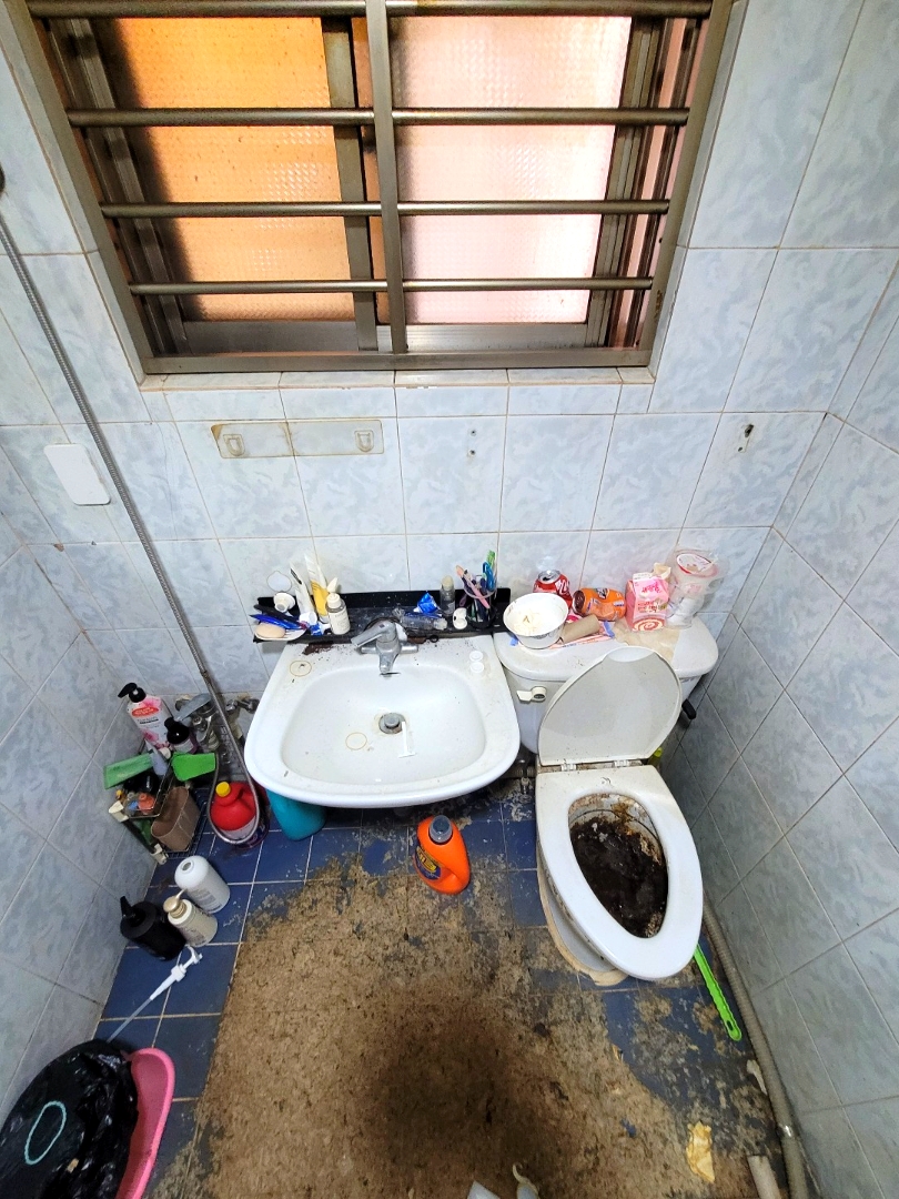 우정(우아한정리) 대변으로 가득한 화장실