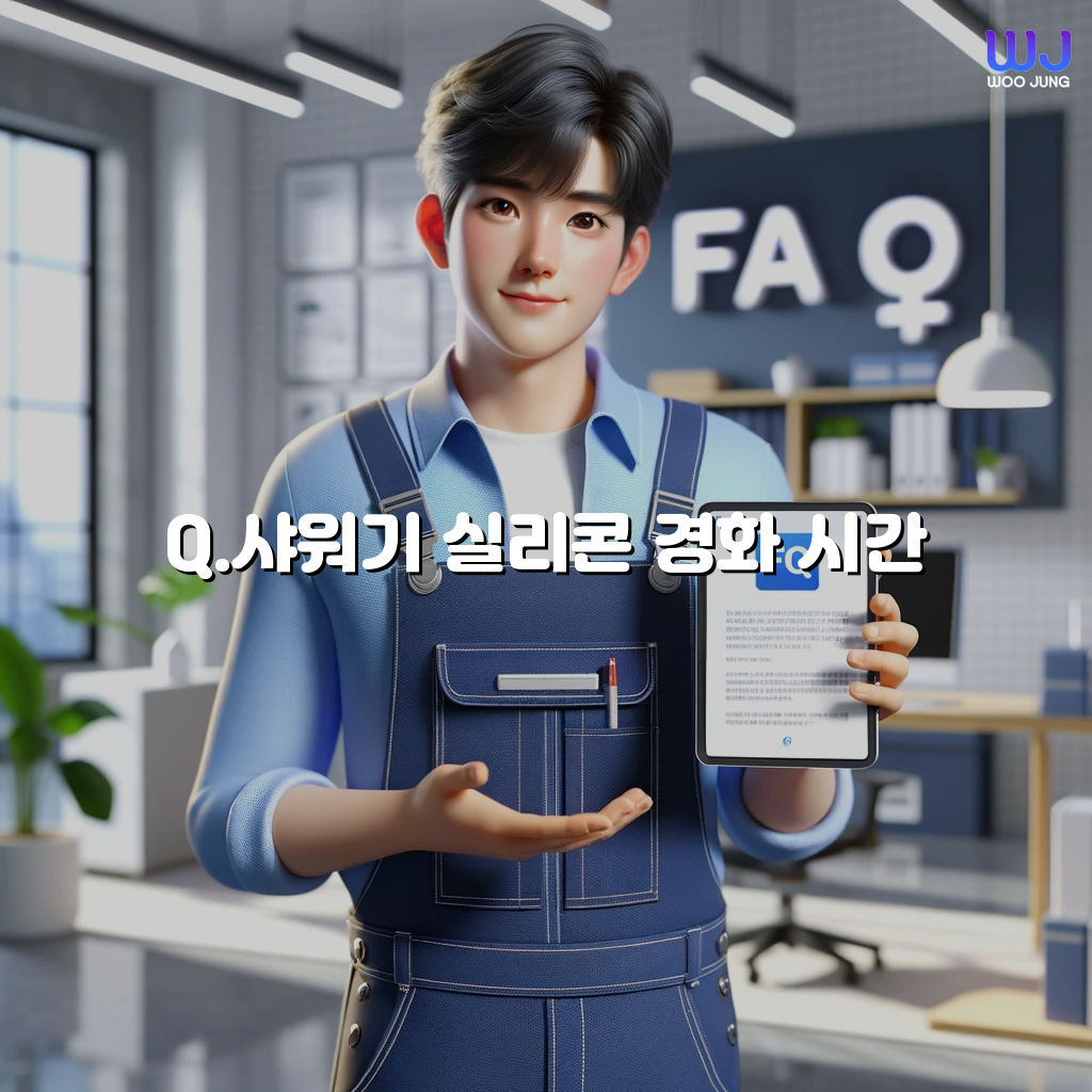샤워기 실리콘 경화 시간