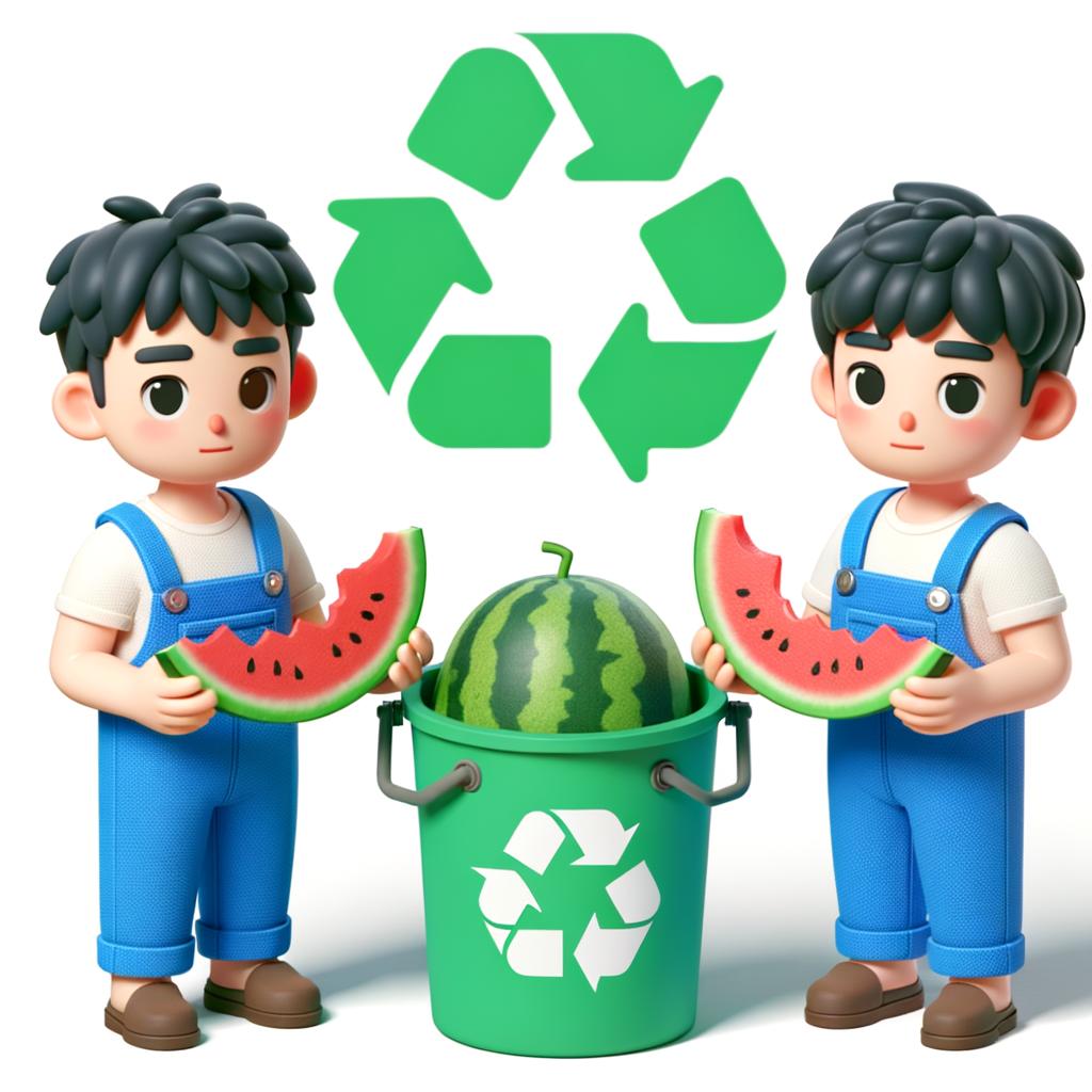 수박껍데기 버리는법 재활용 방법