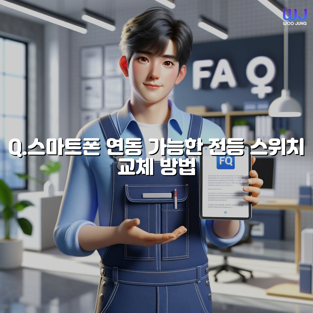 스마트폰 연동 가능한 전등 스위치 교체 방법