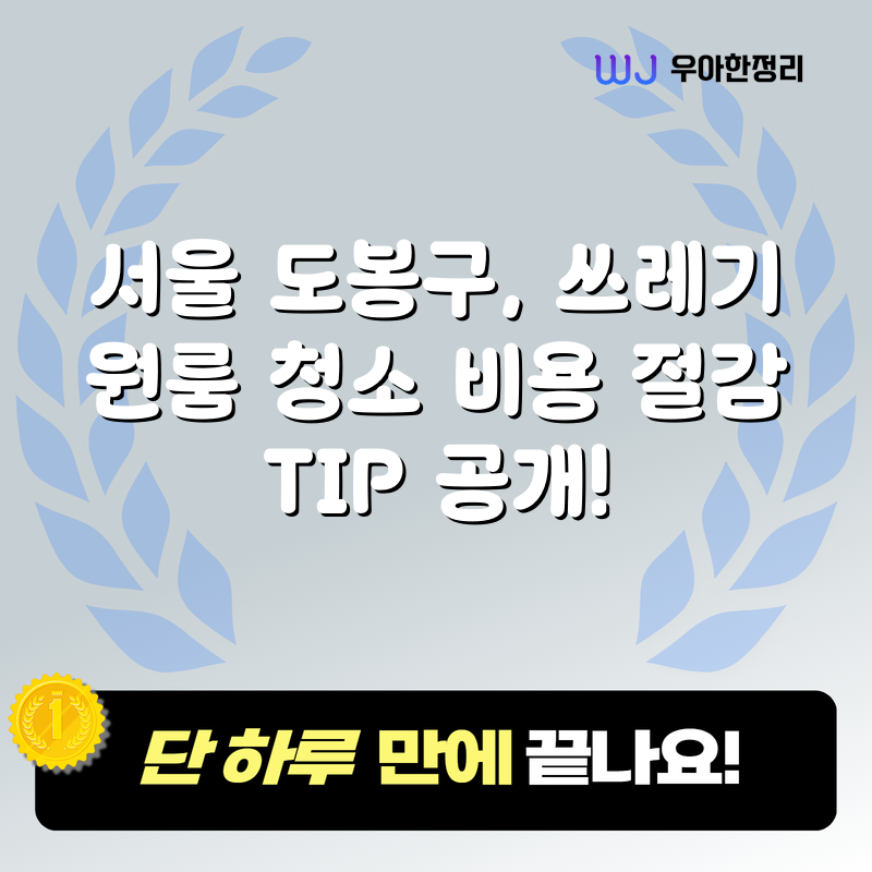 서울 도봉구, 쓰레기 원룸 청소 비용 절감 TIP 공개! 타이틀이미지