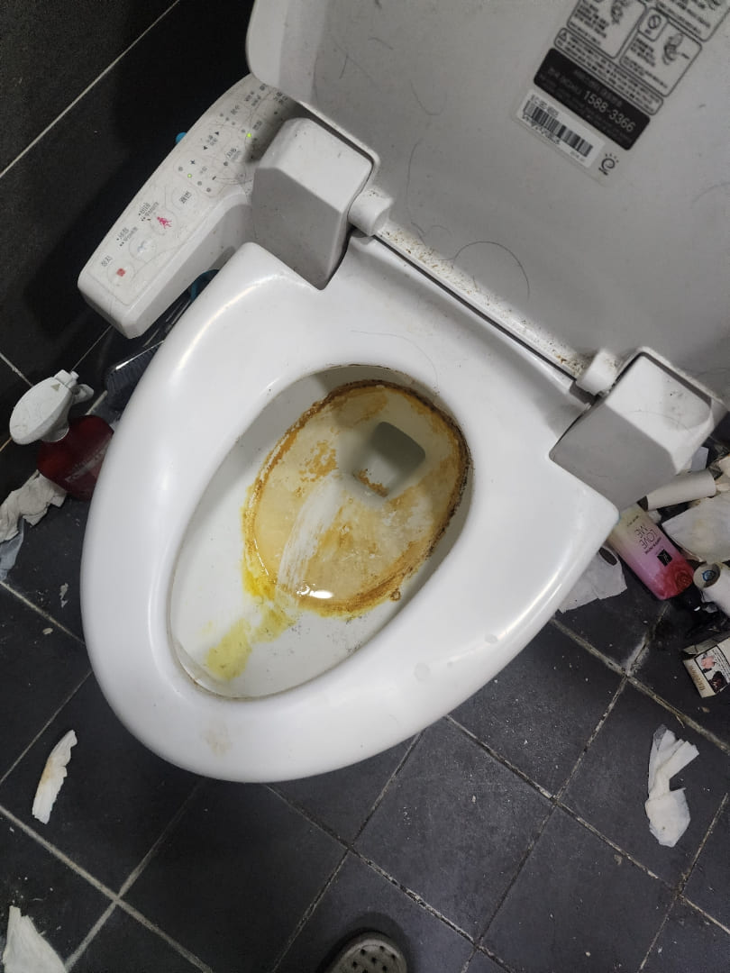 수원 원룸 화장실 변기