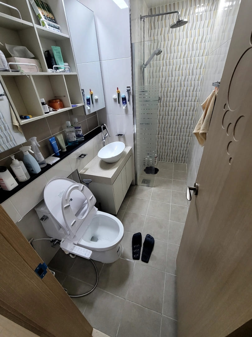 화장실 쓰레기집 청소