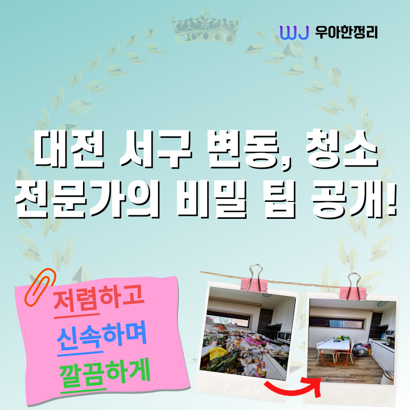 대전 서구 변동, 청소 전문가의 비밀 팁 공개! 타이틀이미지