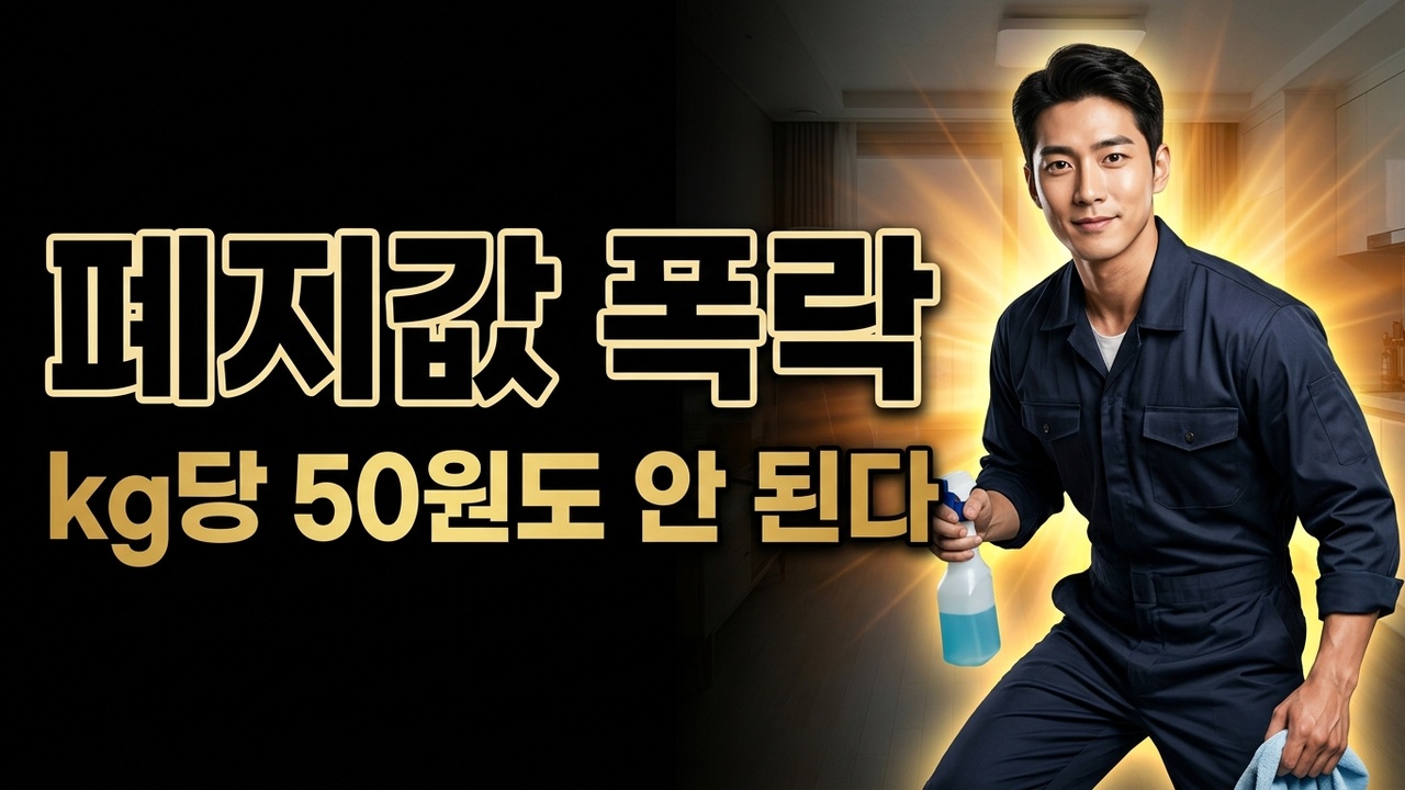 2026년 폐지가격 급락, kg당 50원도 안 되는 현실