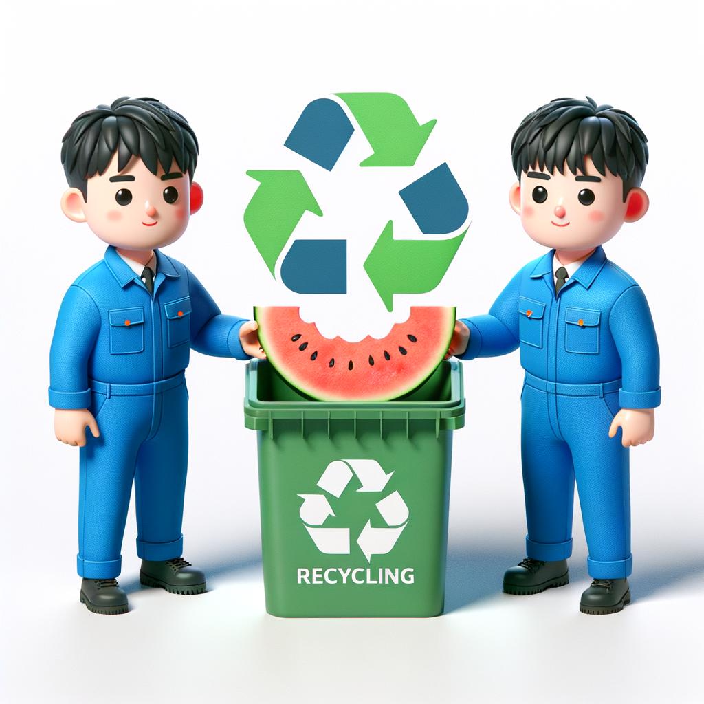 수박껍질 버리는법 재활용 방법