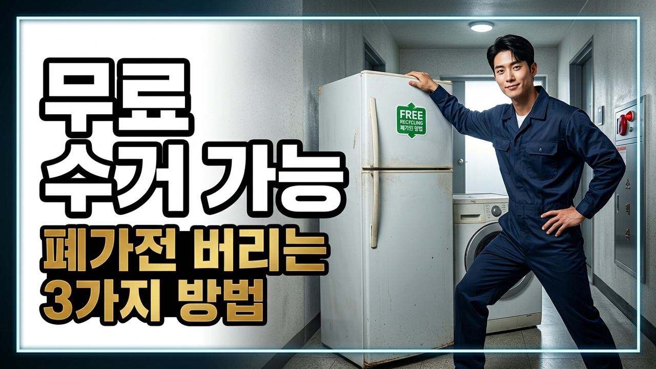 폐가전 수거 신청, 2026년 5월 기준 무료로 버리는 3가지 방법
