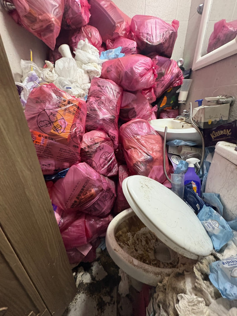 삼청동 쓰레기 수거, 깔끔한 종로구의 비결은? 작업전 이미지