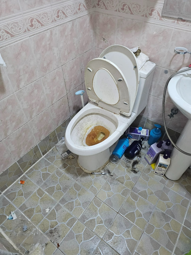 대구 쓰레기집 화장실 변기
