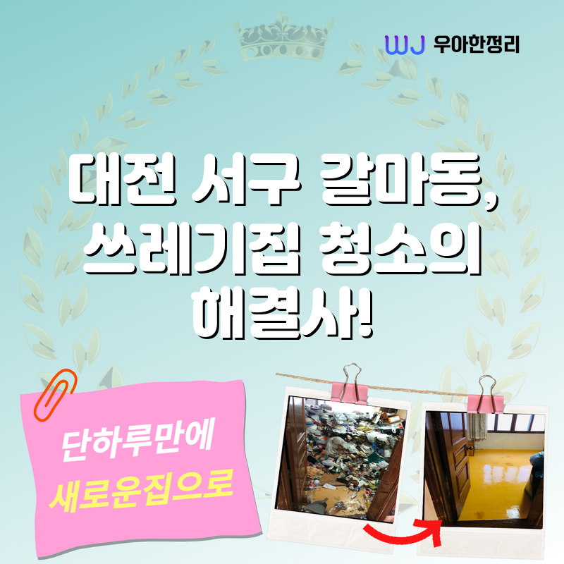 대전 서구 갈마동, 쓰레기집 청소의 해결사! 타이틀이미지