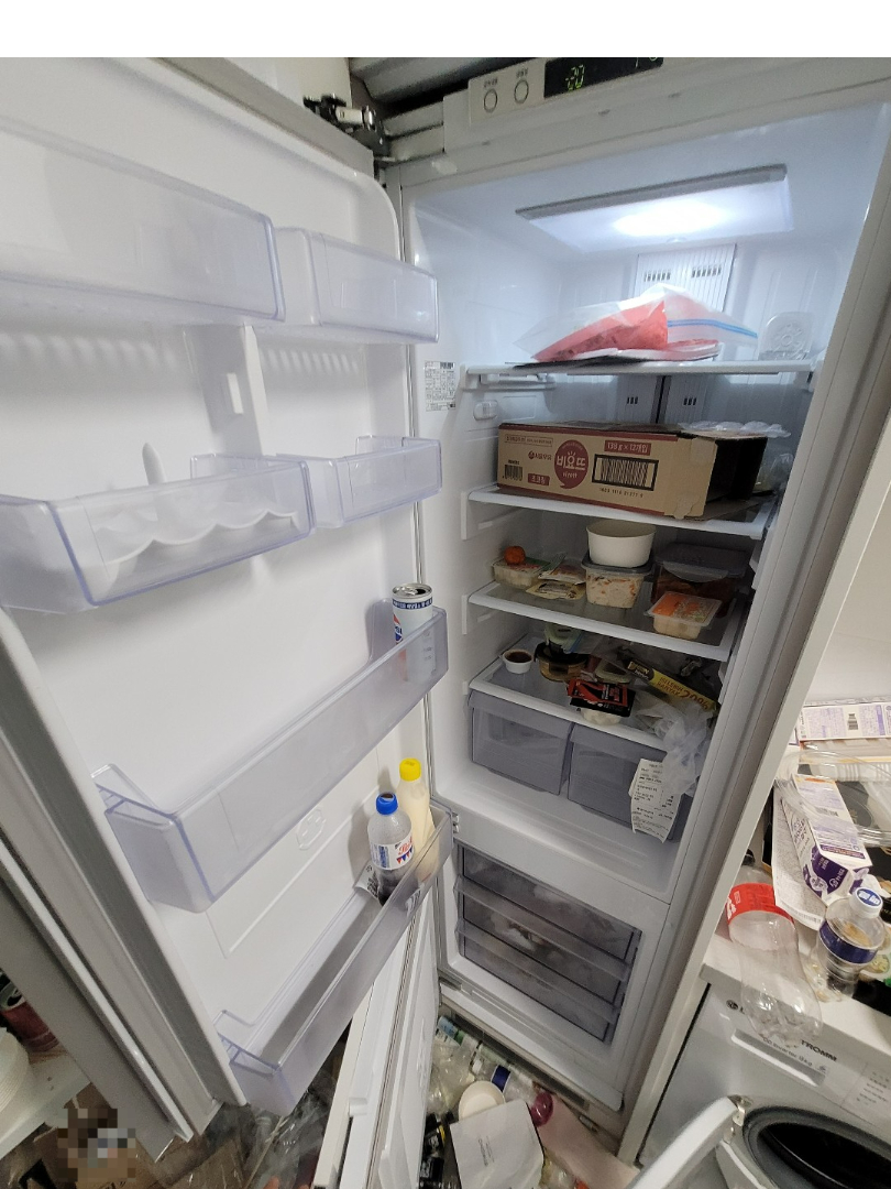 부산 쓰레기집 냉장고