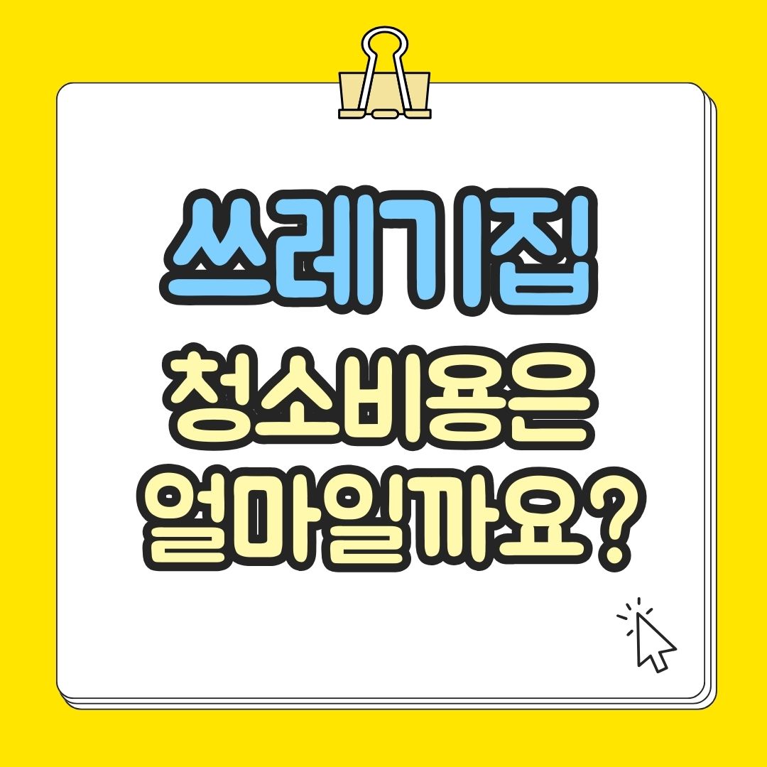 우아한정리 쓰레기집청소