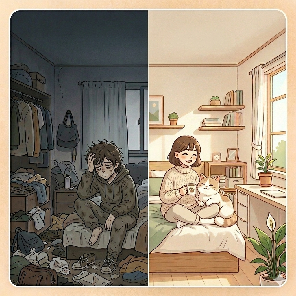 쓰레기집 청소