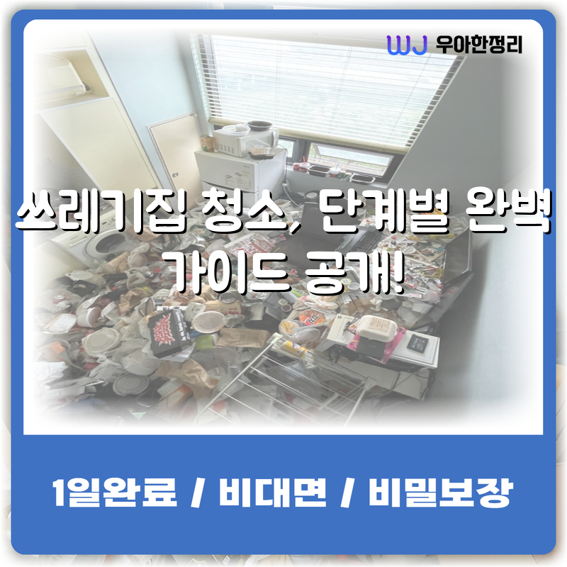쓰레기집 청소, 단계별 완벽 가이드 공개! 타이틀이미지