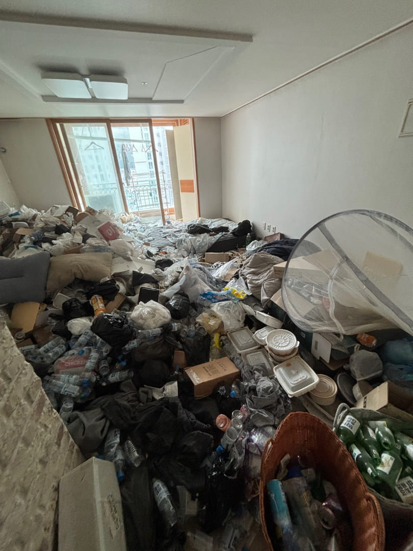 동대문구 회기동, 쓰레기수거 해결책 여기! 작업전 이미지