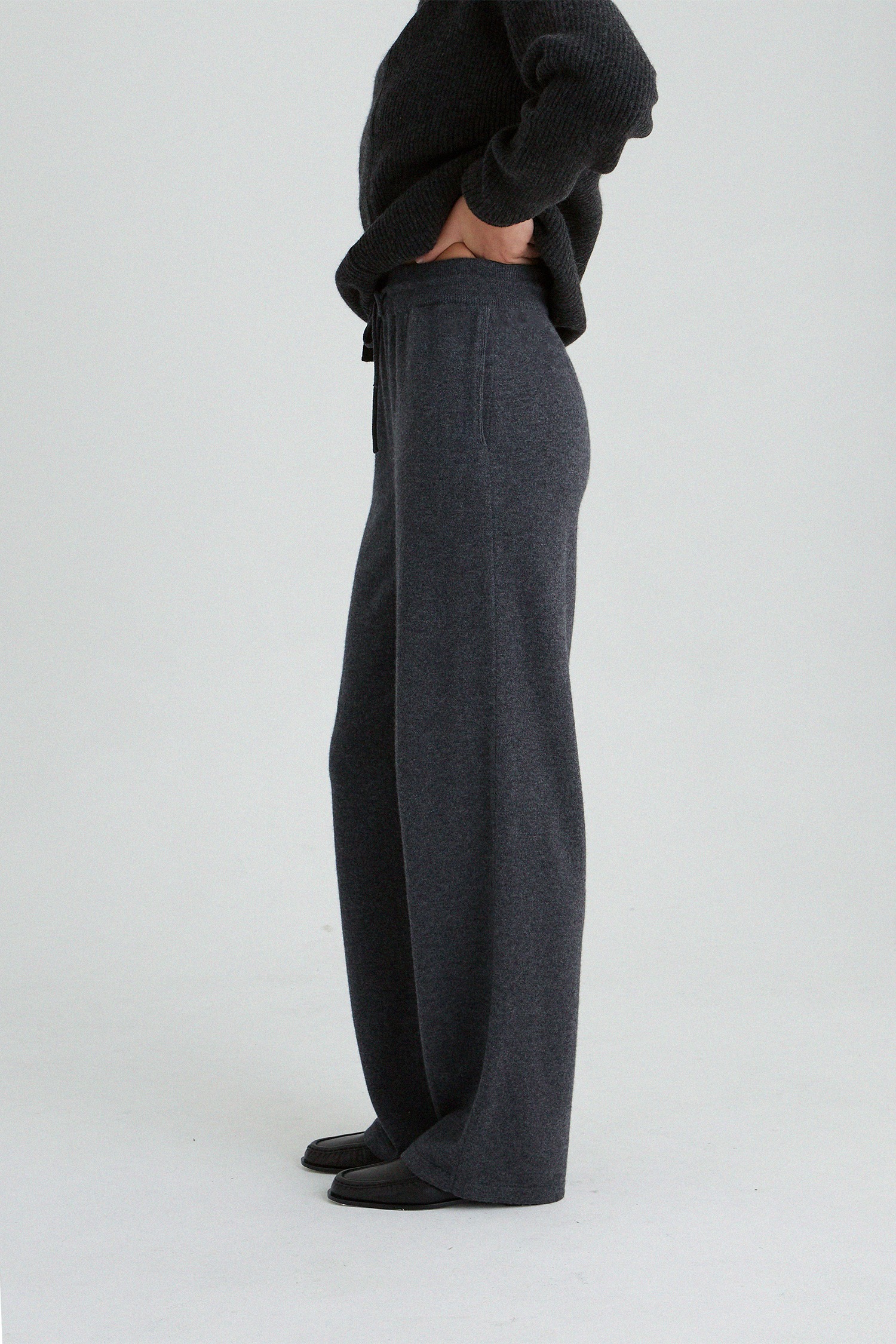 [4th] Knit trouser in Cashmere and Merino wool_3 colors