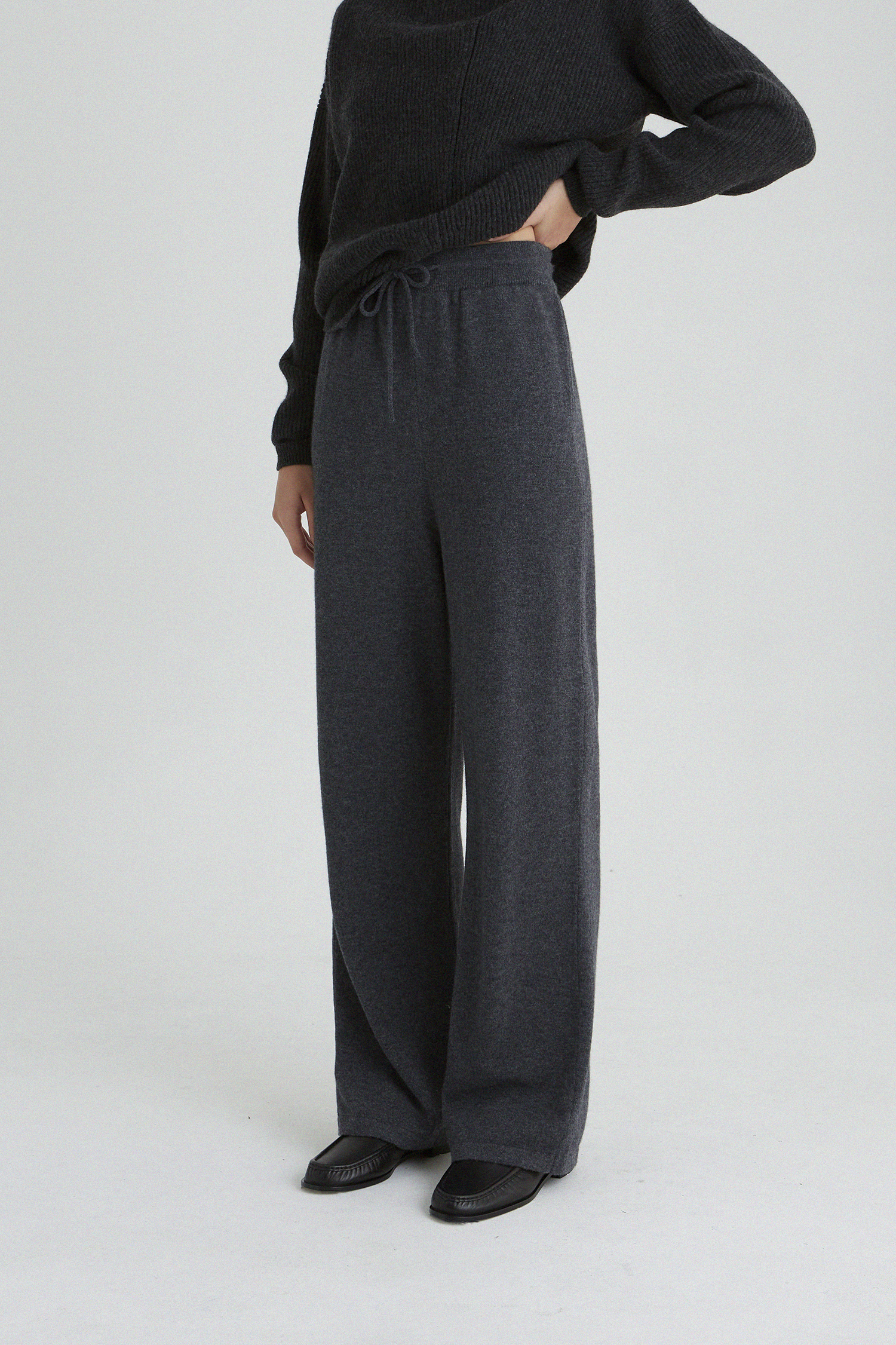 [4th] Knit trouser in Cashmere and Merino wool_3 colors