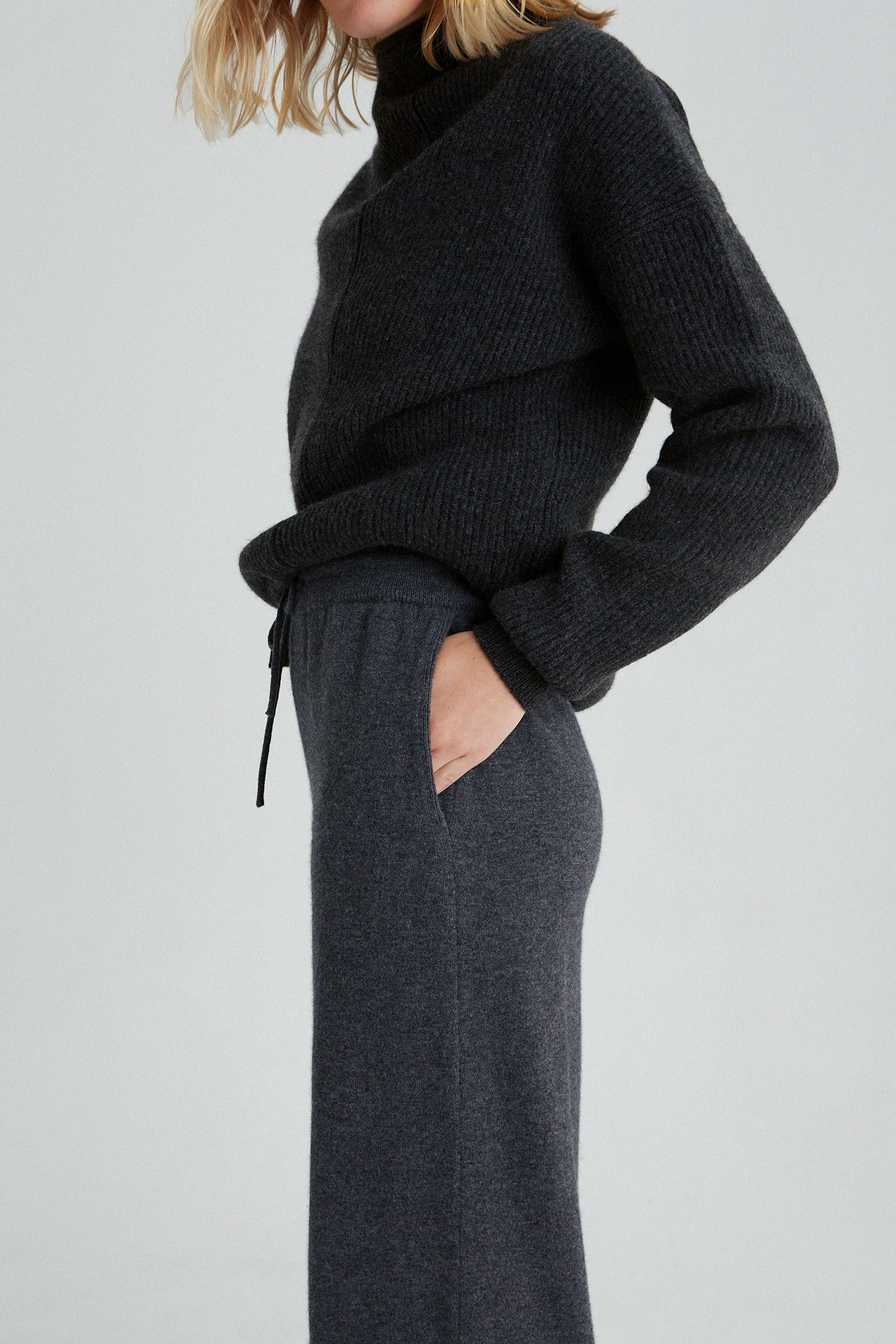 [4th] Knit trouser in Cashmere and Merino wool_3 colors