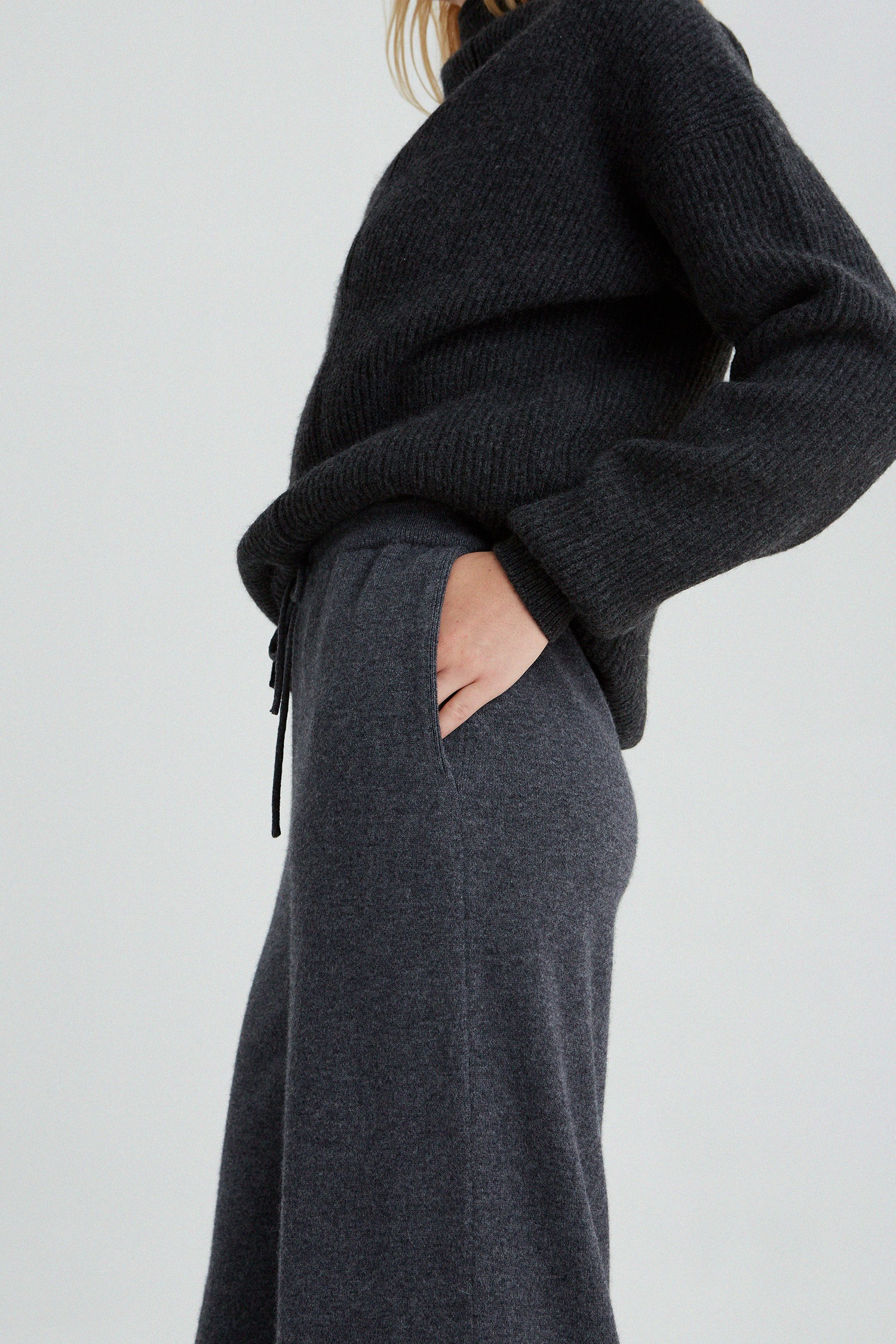 [4th] Knit trouser in Cashmere and Merino wool_3 colors
